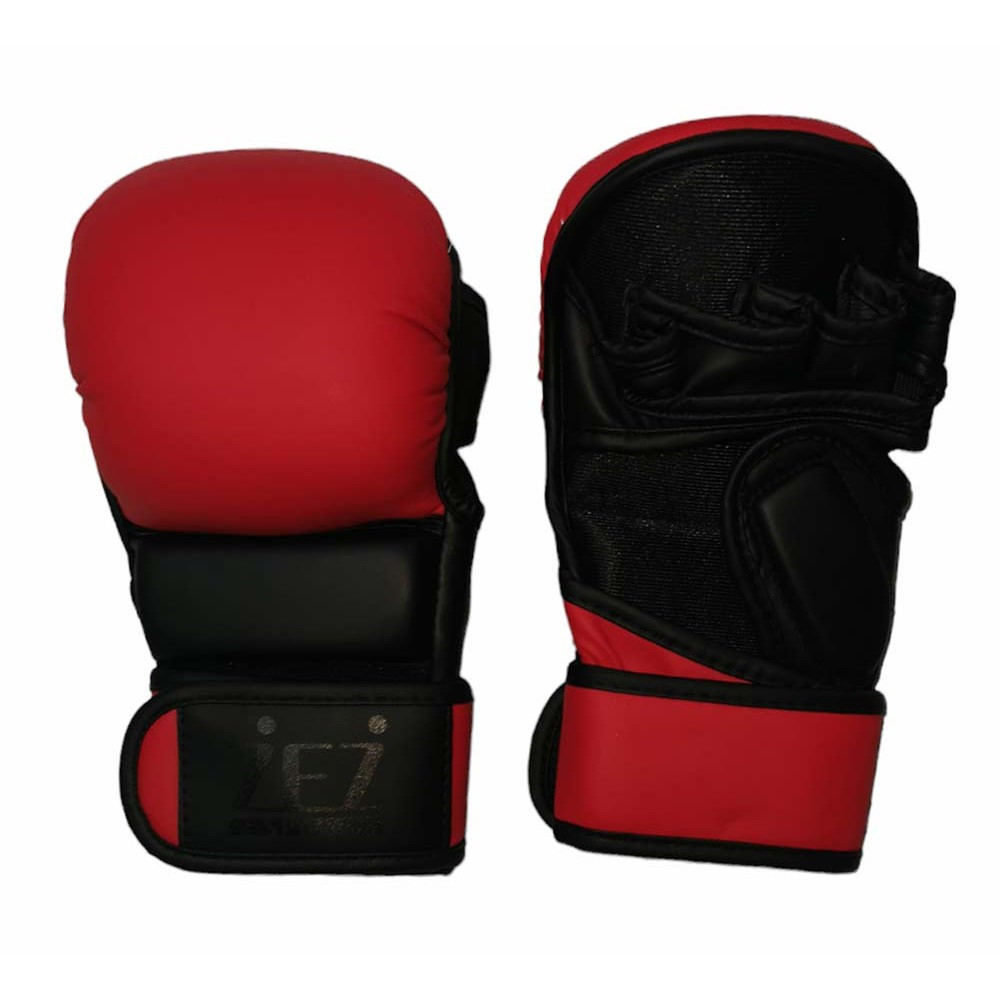 Перчатки для ММА и рукопашного боя , красно-черные ZBZ-БЧ L, Красный - фото 1 - id-p222700873