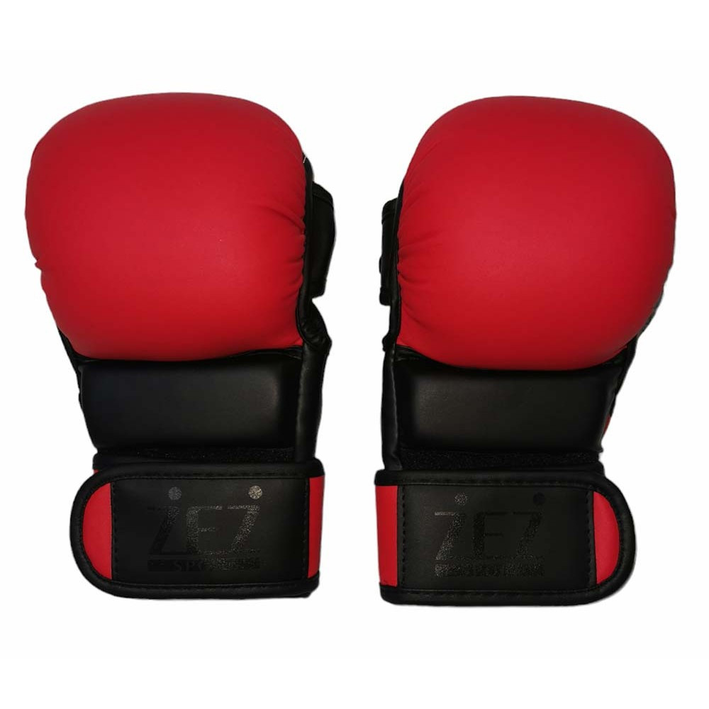 Перчатки для ММА и рукопашного боя , красно-черные ZBZ-БЧ - фото 3 - id-p222700863