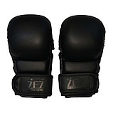 Перчатки для ММА и рукопашного боя , красно-черные ZBZ-БЧ L, Черный, фото 3