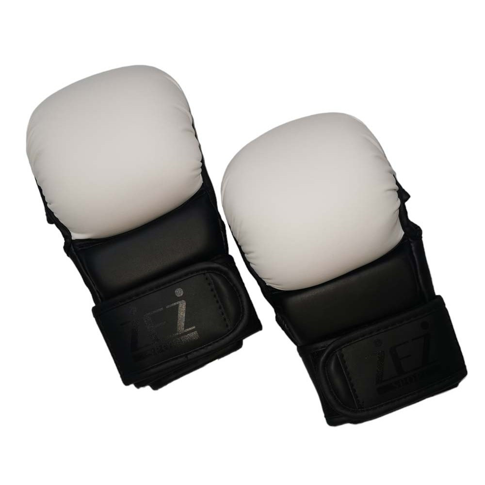 Перчатки для ММА и рукопашного боя , красно-черные ZBZ-БЧ L, Белый