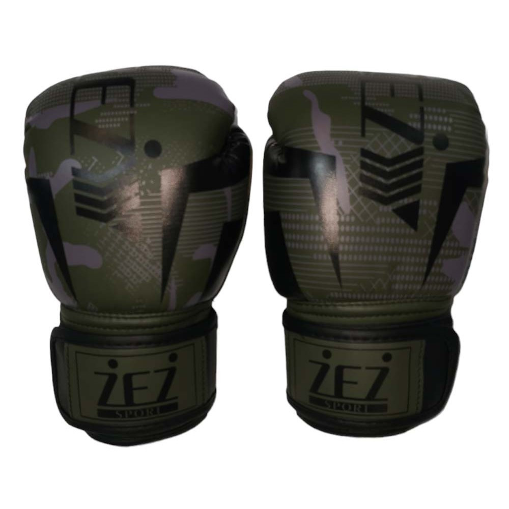 Перчатки боксёрские черно-зеленый ,8 унций , Z116D-МСЕ-8