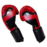 Перчатки боксёрские черно-красный,6 унций , Z116D-МСЕ- 6, фото 2