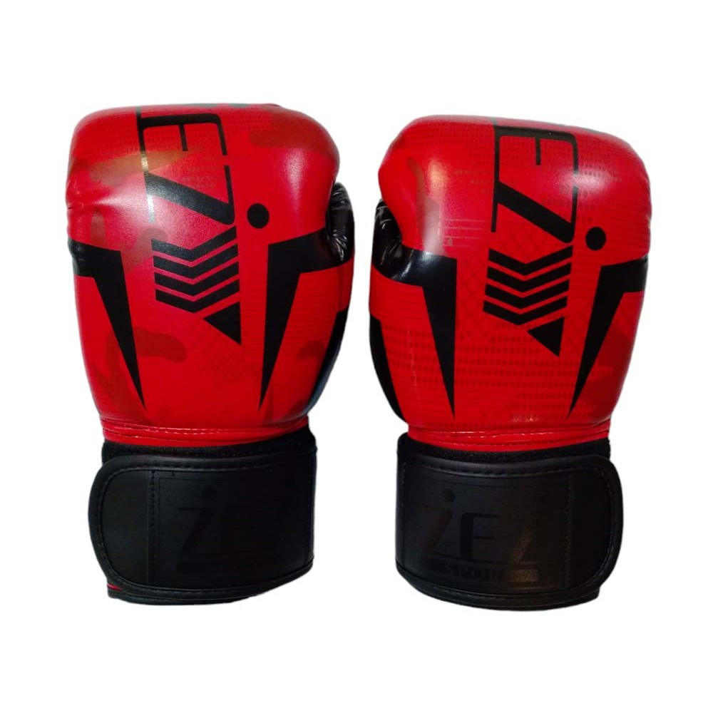 Перчатки боксёрские черно-красный,6 унций , Z116D-МСЕ- 6