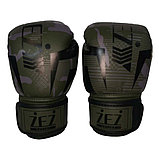 Перчатки боксёрские черно-зеленый ,6 унций , Z116D-МСЕ-6, фото 3