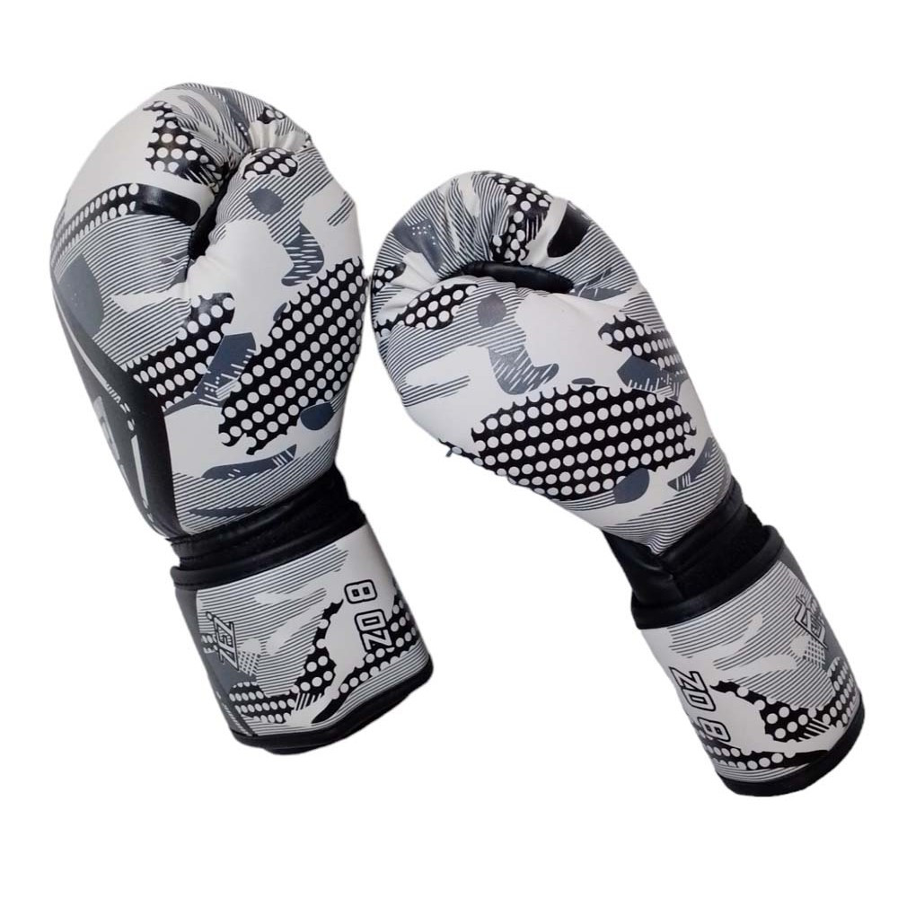 Перчатки боксёрские черно-белые ,6 унций , Z116H-МБ-6 - фото 3 - id-p222700984