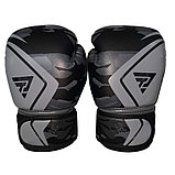 Перчатки боксёрские черно-серые ,6 унций ,  Z116H-МБ-6, фото 2