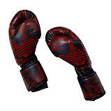 Перчатки боксёрские черно-красные ,14 унций ,  Z116H-МБ-14, фото 2