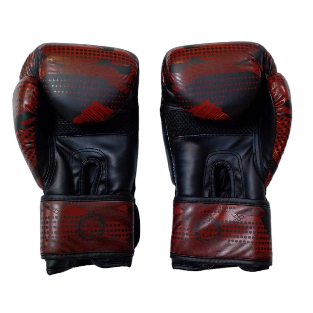 Перчатки боксёрские черно-красные ,14 унций , Z116H-МБ-14 - фото 3 - id-p222701085