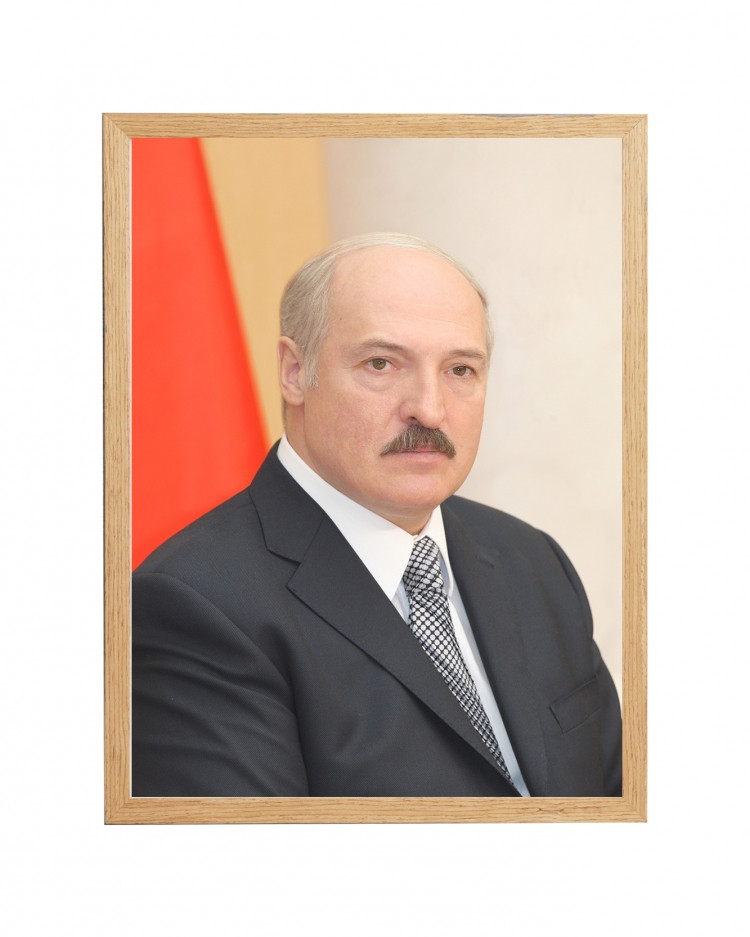 Портрет Президента РБ в рамке [SM] (формат А3) - фото 1 - id-p217529509