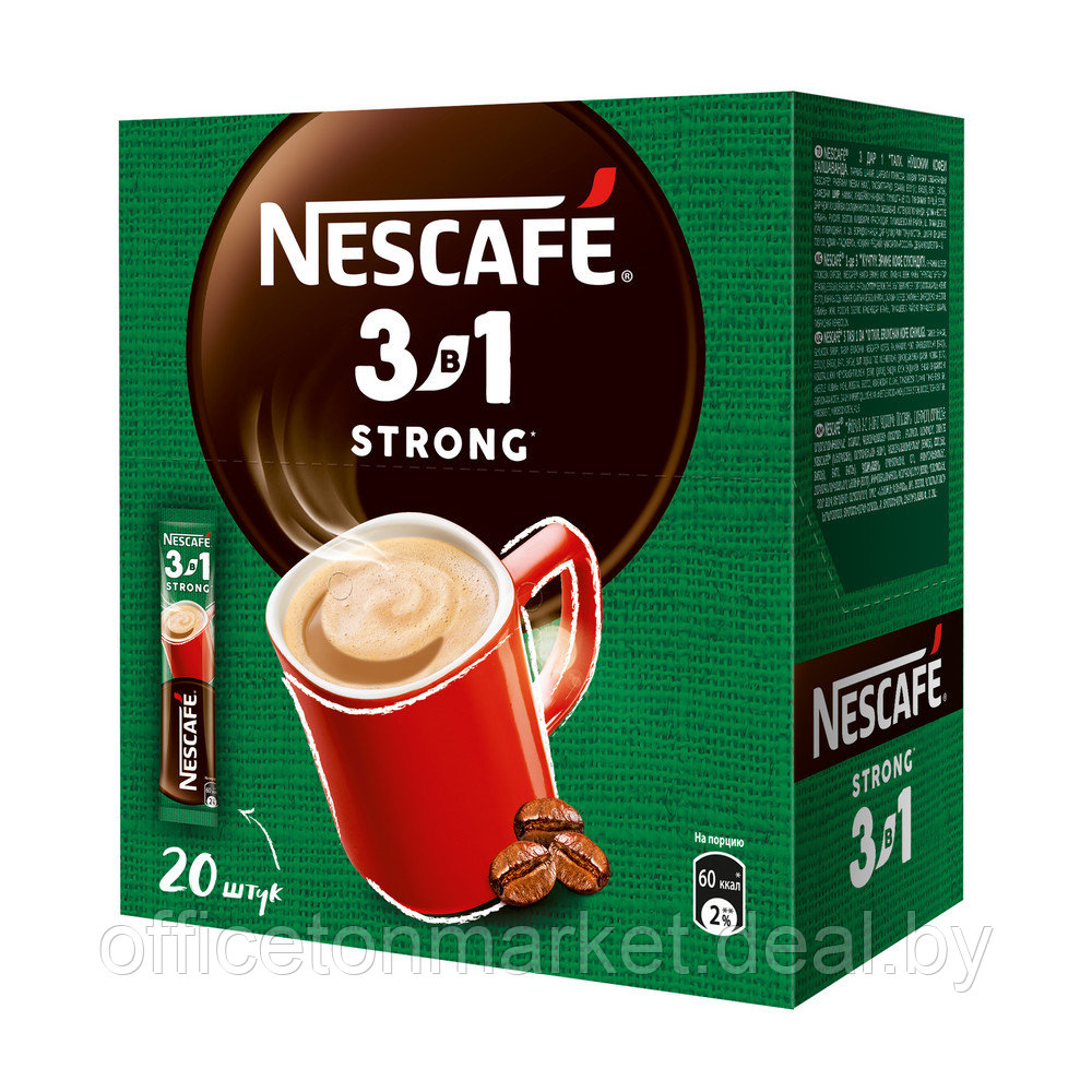 Кофейный напиток "Nescafe" 3в1 крепкий, растворимый, 14.5 г - фото 8 - id-p215072823