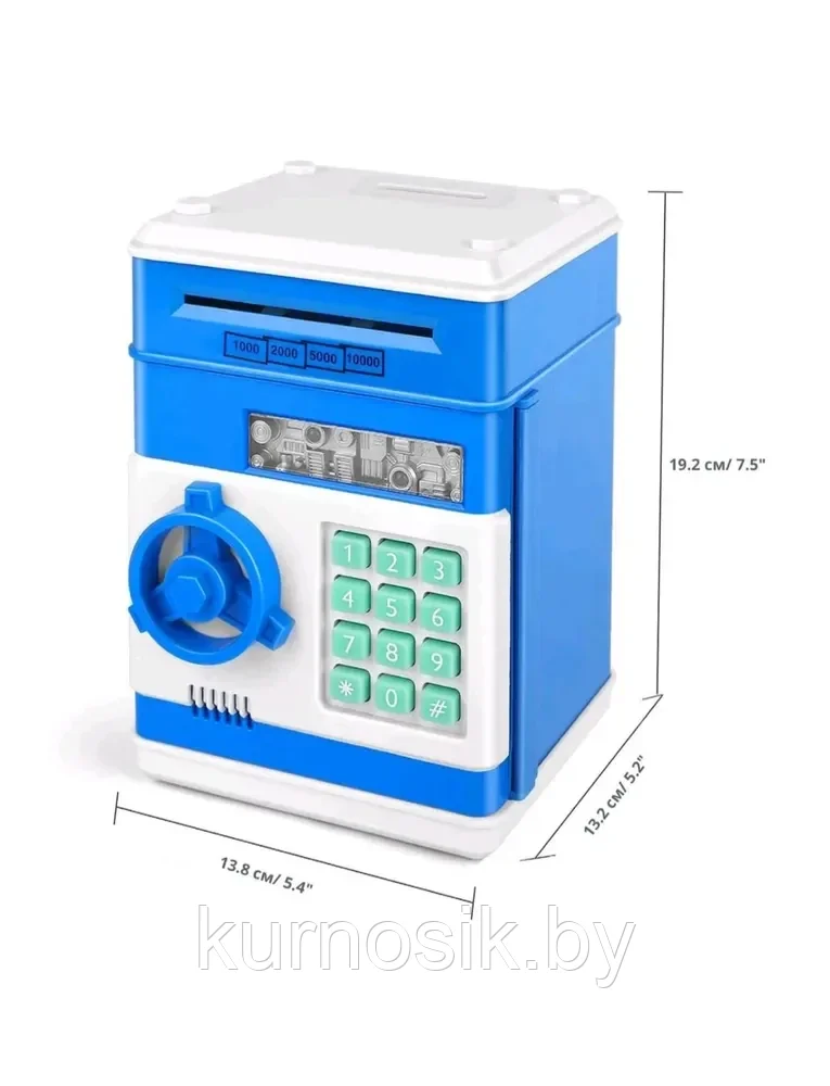 Интерактивная копилка сейф-банкомат с купюроприемником, 88463 - фото 6 - id-p222704815