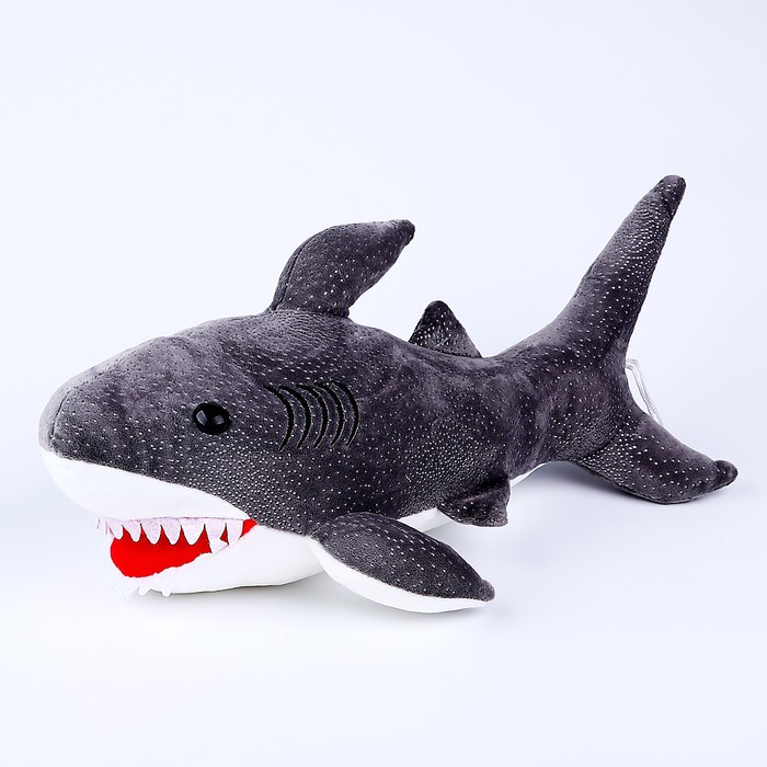 Мягкая игрушка «Акула», 40 см, цвет серый - фото 4 - id-p222704988