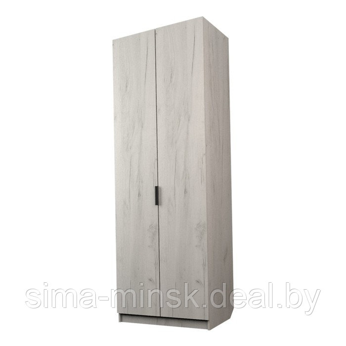 Шкаф 2-х дверный «Экон», 800×520×2300 мм, штанга, цвет дуб крафт белый - фото 1 - id-p222704294