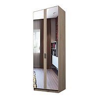 Шкаф 2-х дверный «Экон», 800×520×2300 мм, зеркало, штанга и полки, цвет дуб сонома