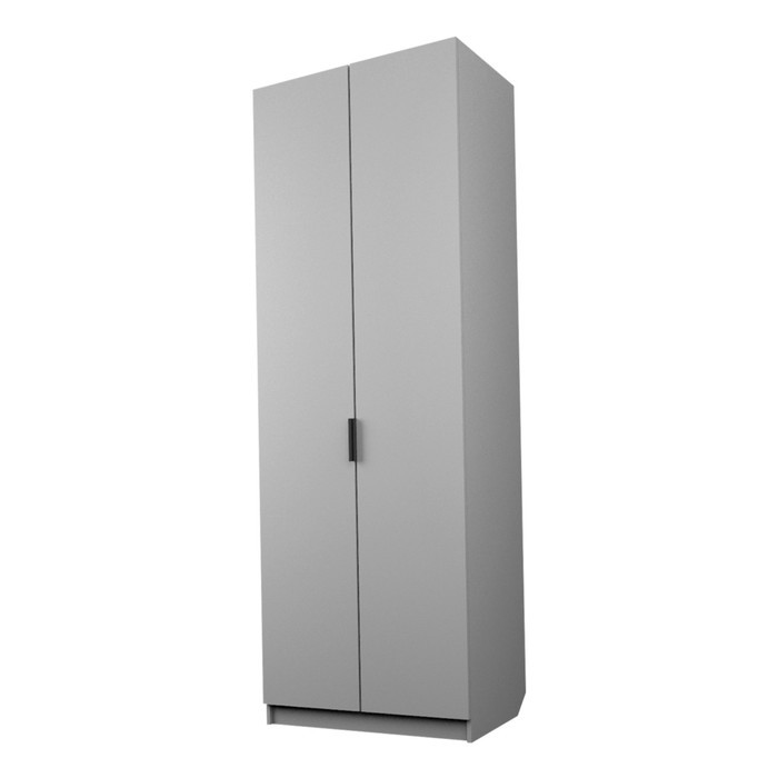Шкаф 2-х дверный «Экон», 800×520×2300 мм, штанга, цвет серый шагрень - фото 1 - id-p222706975