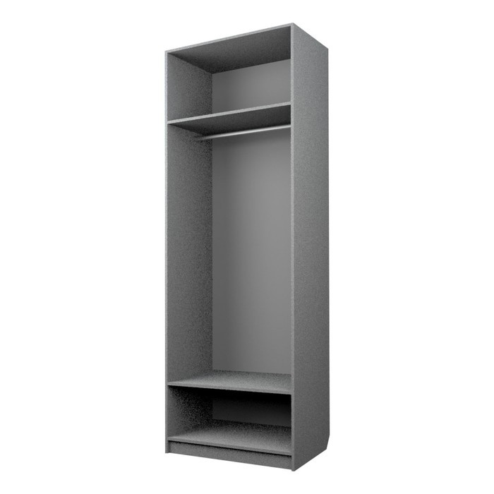 Шкаф 2-х дверный «Экон», 800×520×2300 мм, штанга, цвет серый шагрень - фото 2 - id-p222706975