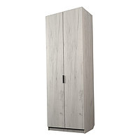 Шкаф 2-х дверный «Экон», 800×520×2300 мм, штанга и полки, цвет дуб крафт белый