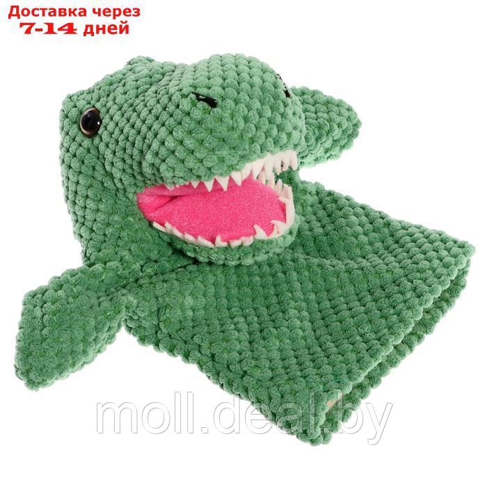 Мягкая игрушка на руку "Динозавр", цвет зелёный, 26 см YK-10253C - фото 4 - id-p222698285