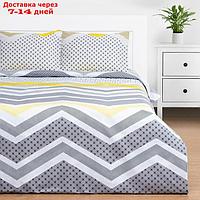 КПБ Этель дуэт Gray geometry 143*215см-2шт,220*240см,50*70см-2шт, бязь, 125 г/м2