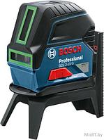 Нивелир лазерный BOSCH GCL 2-15 G с держателем в кор. (проекция: крест, до 15 м, +/- 0.05 мм/м, резьба 1/4,