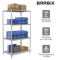 Стеллаж металлический Brabix MS Plus-185/60-4 (S241BR156402)