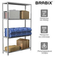 Стеллаж металлический Brabix MS Plus-185/50-4 (S241BR155402)