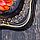 Поднос жостовский "Розы", черный, с авторской росписью, 24х20 см, фото 2