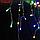 Гирлянда "Бахрома" 3 х 0.6 м, IP44, тёмная нить, 114 LED, свечение мульти, 8 режимов, солнечная батарея, фото 3