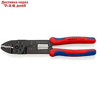 Инструмент для опрессовки KNIPEX KN-9722240, 240 мм, 0.75-6 мм2, 3 гнезда, 18-10 AWG