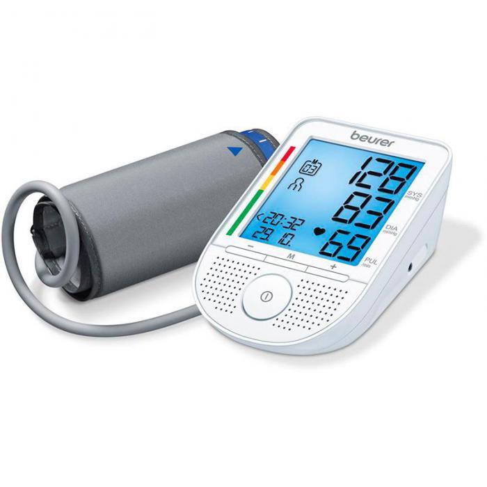 Тонометр автоматический для измерения артериального давления дома электронный говорящий Beurer BM49 656.28