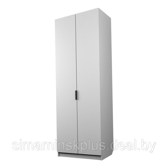 Шкаф 2-х дверный «Экон», 800×520×2300 мм, полки, цвет белый - фото 1 - id-p222710287