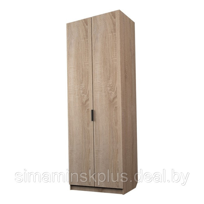 Шкаф 2-х дверный «Экон», 800×520×2300 мм, штанга и полки, цвет дуб сонома - фото 1 - id-p222710296