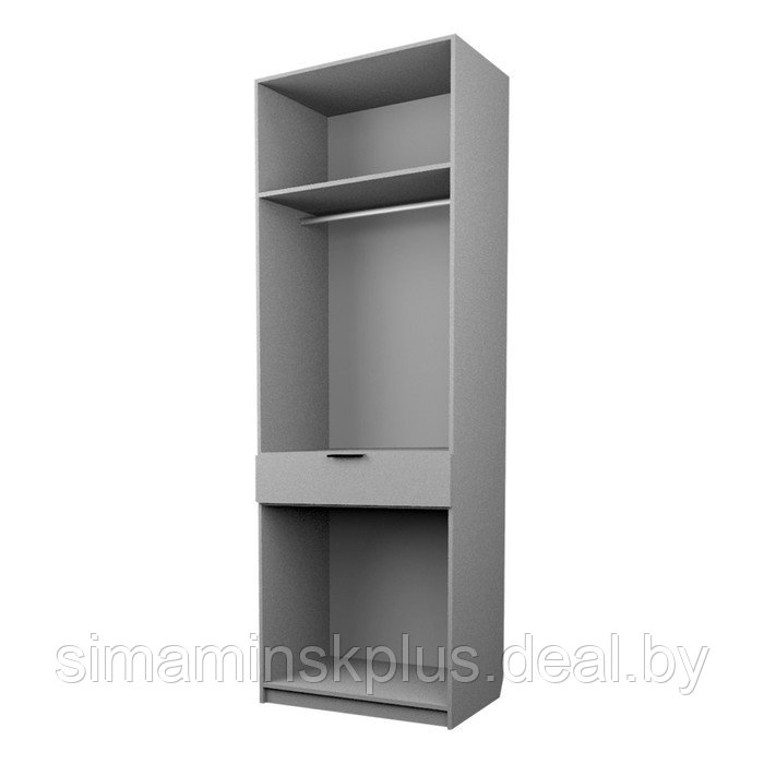 Шкаф 2-х дверный «Экон», 800×520×2300 мм, 1 ящик, штанга, цвет ясень шимо светлый - фото 2 - id-p222710298