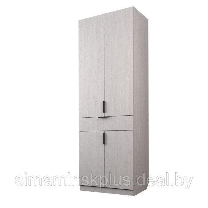 Шкаф 2-х дверный «Экон», 800×520×2300 мм, 1 ящик, штанга, цвет ясень анкор светлый - фото 1 - id-p222710301