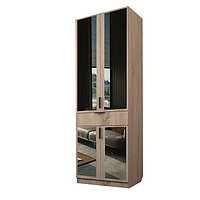 Шкаф 2-х дверный «Экон», 800×520×2300 мм, 1 ящик, зеркало, штанга, цвет дуб сонома