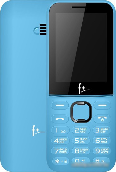 Кнопочный телефон F+ F240L (голубой) - фото 1 - id-p222709114