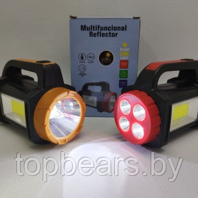Многофункциональный кемпинговый ручной фонарь Multifuncional Reflector (USB, солнечная батарея, 3 режима - фото 1 - id-p215284310