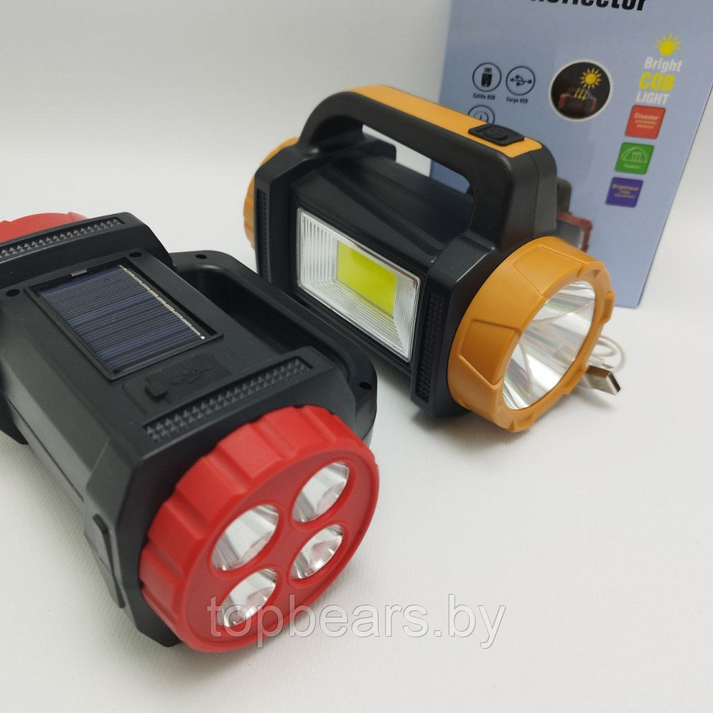 Многофункциональный кемпинговый ручной фонарь Multifuncional Reflector (USB, солнечная батарея, 3 режима - фото 8 - id-p215284310