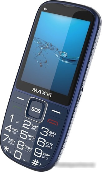 Мобильный телефон Maxvi B9 (синий) - фото 4 - id-p222709133
