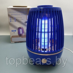 Антимоскитная лампа-ловушка для комаров и насекомых LED PHOTOCATALYST MOSQUITO KILLER USB Синий - фото 1 - id-p222713478