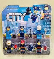 Набор фигурок человечков для лего конструкторов "Полиция"