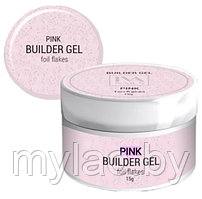 Гель моделирующий Foil Flakes PINK IVAnails 15 г