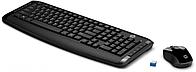 Клавиатура с мышью HP Wireless Keyboard & Mouse 300 (Black) cons