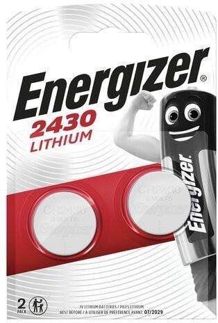 Батарейка Energizer CR2430 BL2 Lithium 3V (2/20/280) Батарейка Energizer CR2430 BL2 Lithium 3V (2/20/280) (2 - фото 1 - id-p222716403