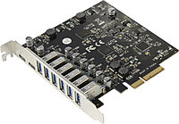 Контроллер Orient AM-U3142PE-6A2C (RTL) PCI-Ex4 USB3.2 6 port-ext USB3.2-C 2 port-ext