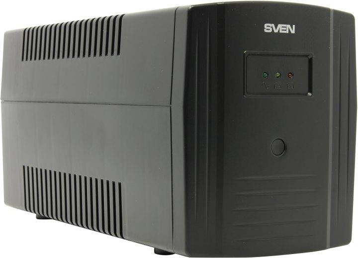 ИБП UPS 1000VA SVEN Pro 1000 Black SV-013868 USB защита RJ45 - фото 1 - id-p222716558