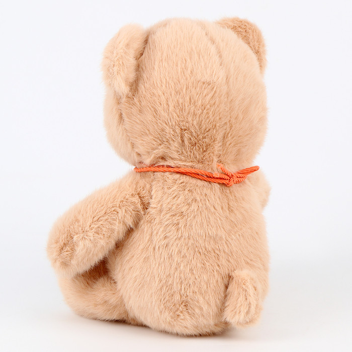 Мягкая игрушка "Медведь" с ожерельем, 20 см, цвет бежевый - фото 4 - id-p222717248