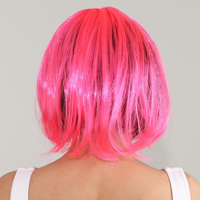 Карнавальный парик "Милашка", цвет чёрно-розовый - фото 4 - id-p222717339