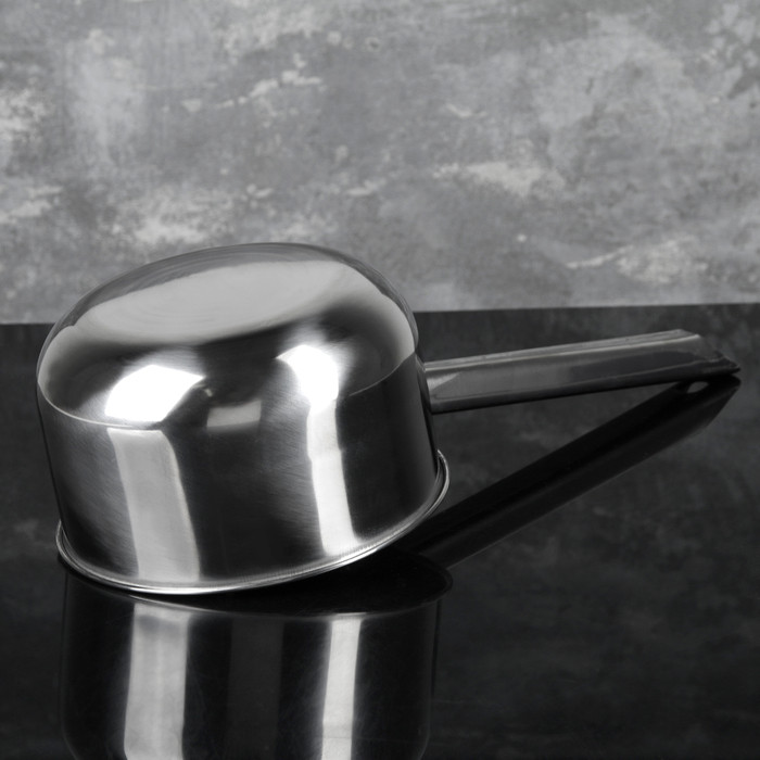 Ковш из нержавеющей стали с длинной ручкой, 1,8 л, 41×16×9,5 см, металлическая ручка, цвет серебряный - фото 3 - id-p222718060