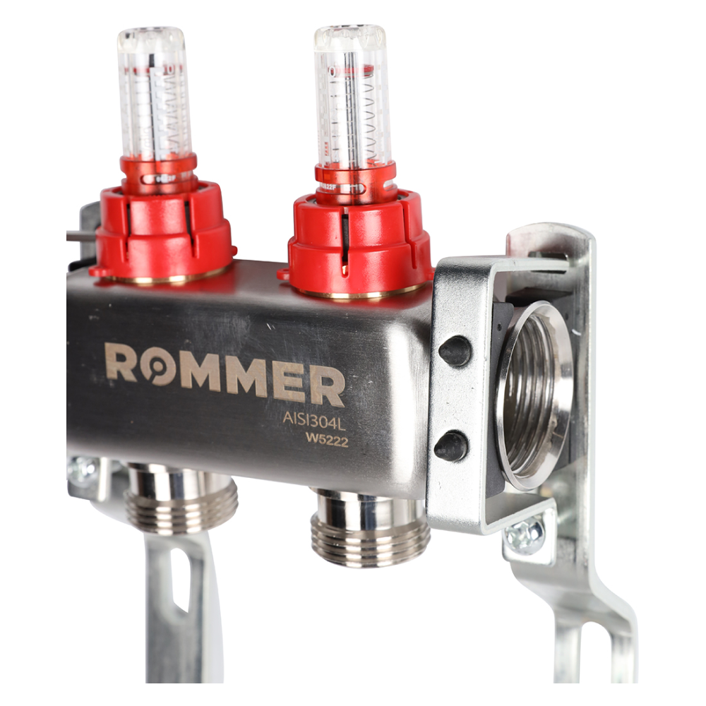 Коллектор Rommer с расходомерами, 2 выхода - фото 6 - id-p222727582